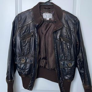 Brown Pleather Jacket